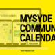 MySyde Community Calendar